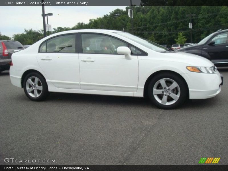 Taffeta White / Ivory 2007 Honda Civic EX Sedan