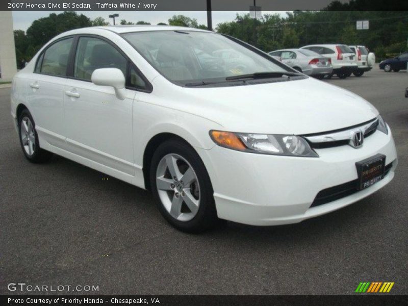Taffeta White / Ivory 2007 Honda Civic EX Sedan