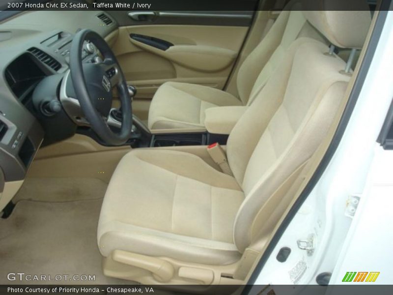 Taffeta White / Ivory 2007 Honda Civic EX Sedan