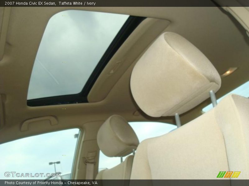 Taffeta White / Ivory 2007 Honda Civic EX Sedan