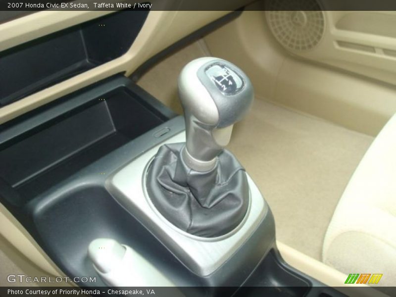 Taffeta White / Ivory 2007 Honda Civic EX Sedan