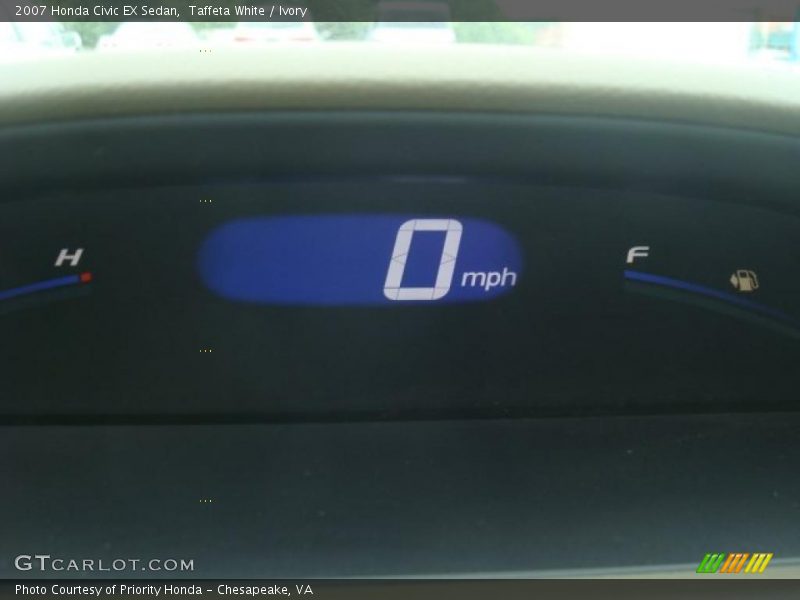 Taffeta White / Ivory 2007 Honda Civic EX Sedan