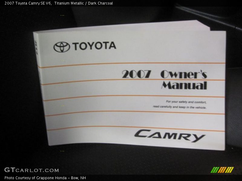 Titanium Metallic / Dark Charcoal 2007 Toyota Camry SE V6