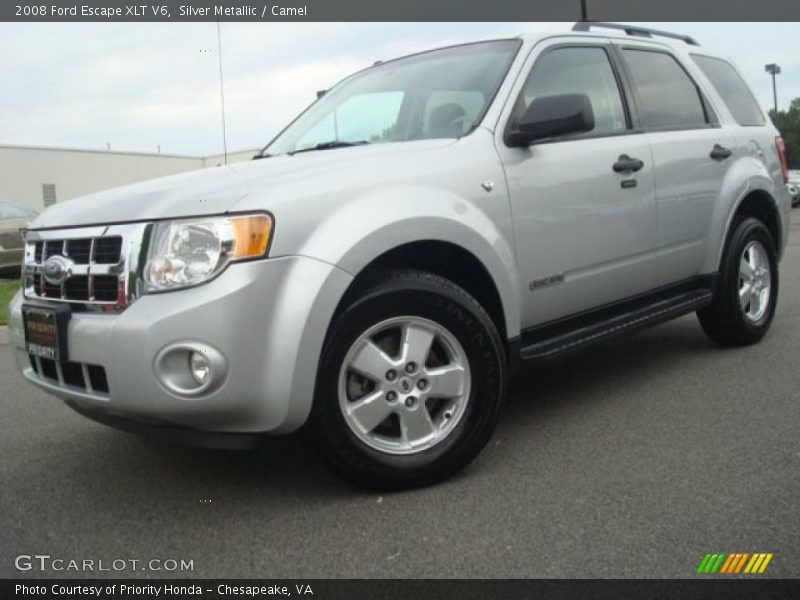 Silver Metallic / Camel 2008 Ford Escape XLT V6