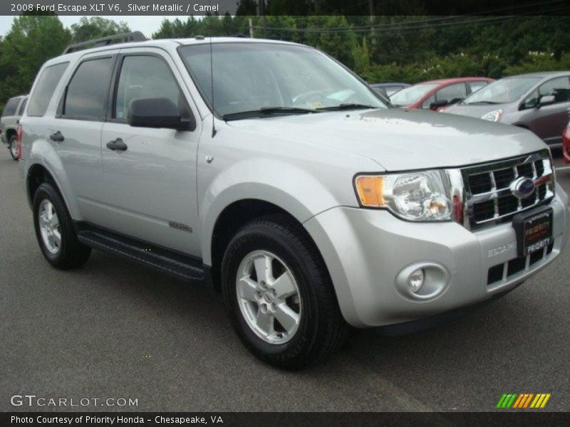 Silver Metallic / Camel 2008 Ford Escape XLT V6