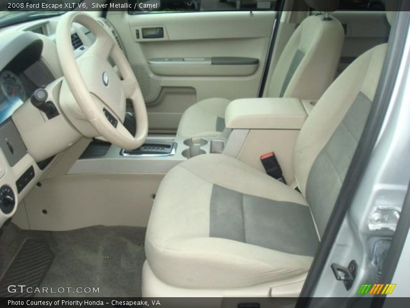 Silver Metallic / Camel 2008 Ford Escape XLT V6