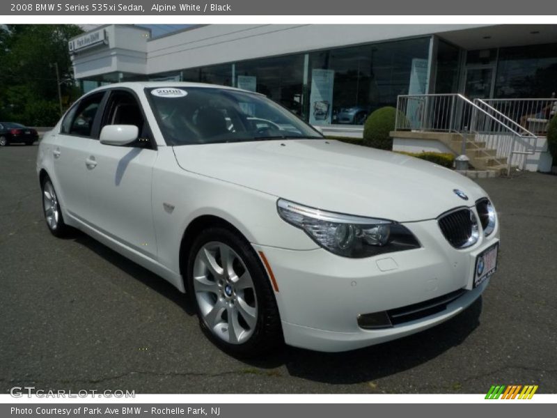 Alpine White / Black 2008 BMW 5 Series 535xi Sedan