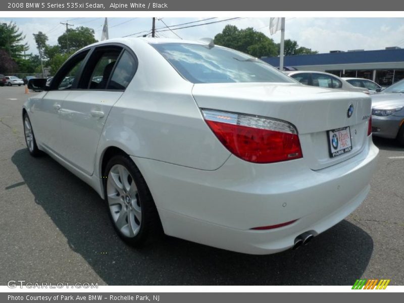 Alpine White / Black 2008 BMW 5 Series 535xi Sedan