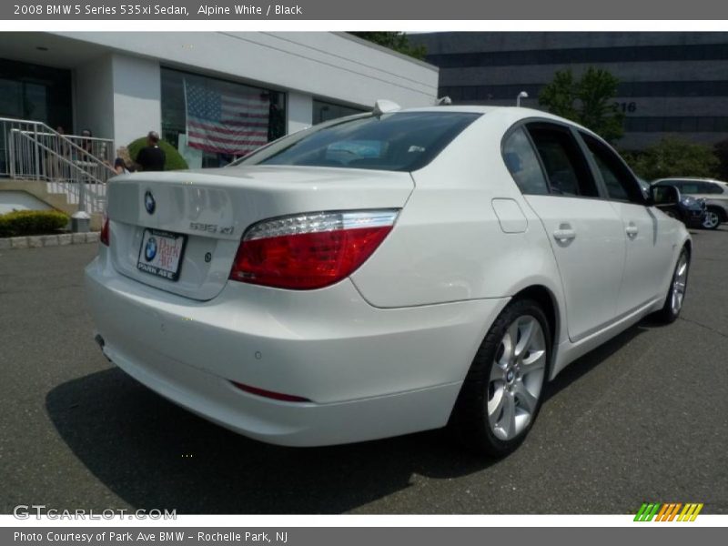 Alpine White / Black 2008 BMW 5 Series 535xi Sedan
