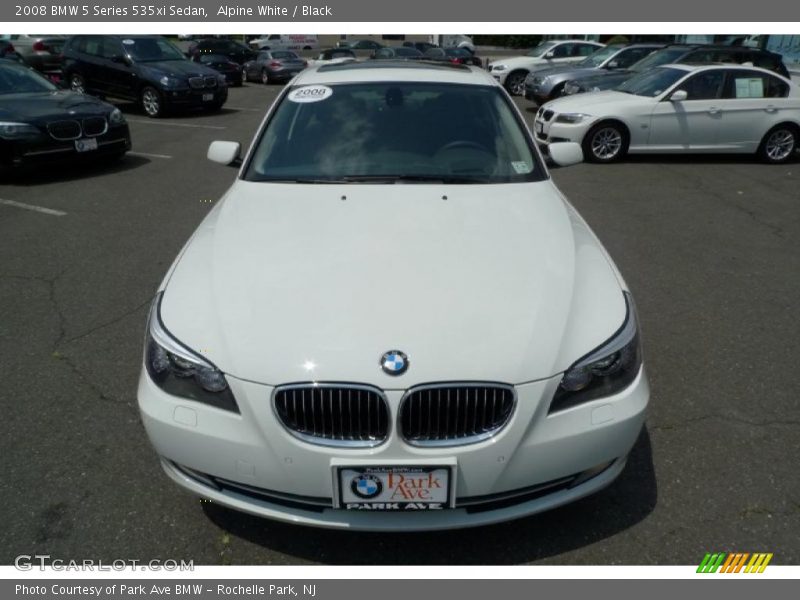 Alpine White / Black 2008 BMW 5 Series 535xi Sedan