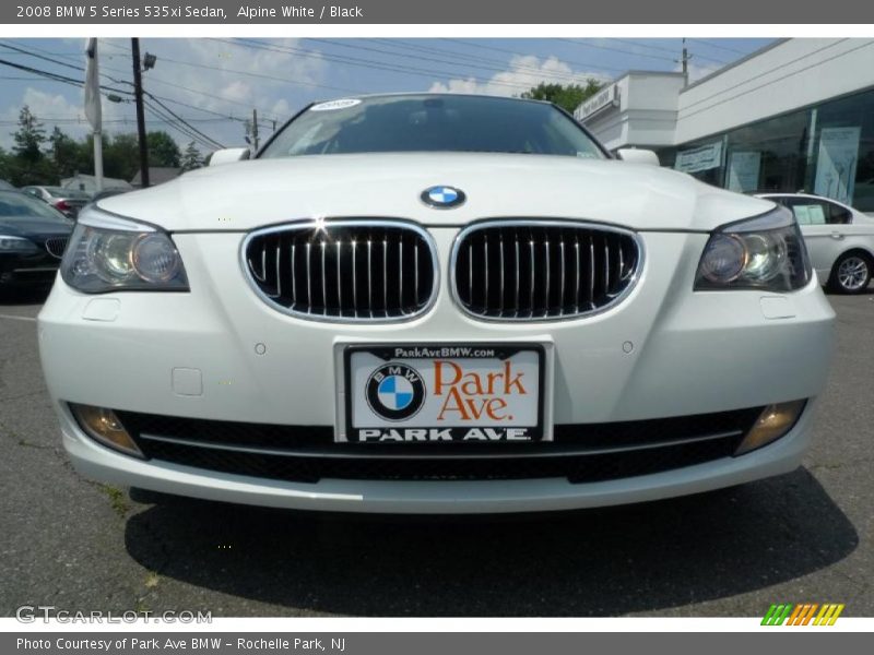 Alpine White / Black 2008 BMW 5 Series 535xi Sedan