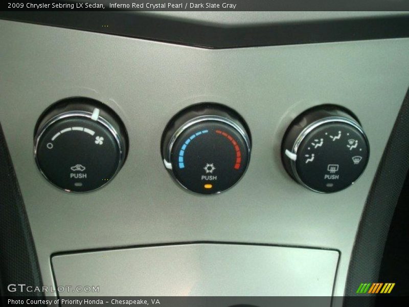Inferno Red Crystal Pearl / Dark Slate Gray 2009 Chrysler Sebring LX Sedan