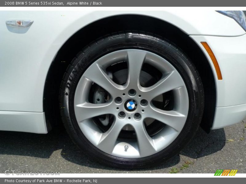 Alpine White / Black 2008 BMW 5 Series 535xi Sedan
