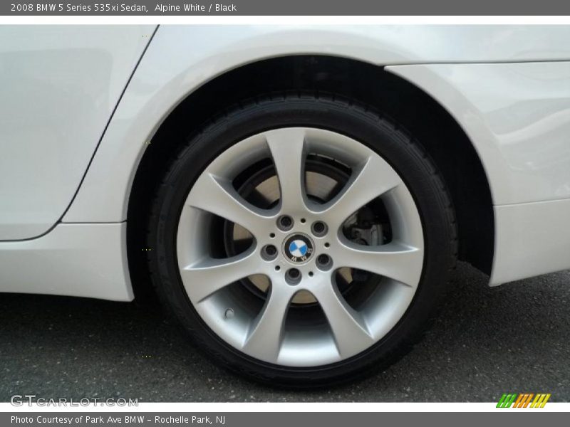 Alpine White / Black 2008 BMW 5 Series 535xi Sedan
