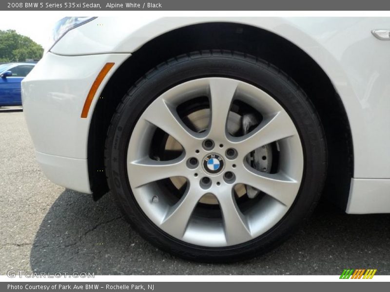 Alpine White / Black 2008 BMW 5 Series 535xi Sedan