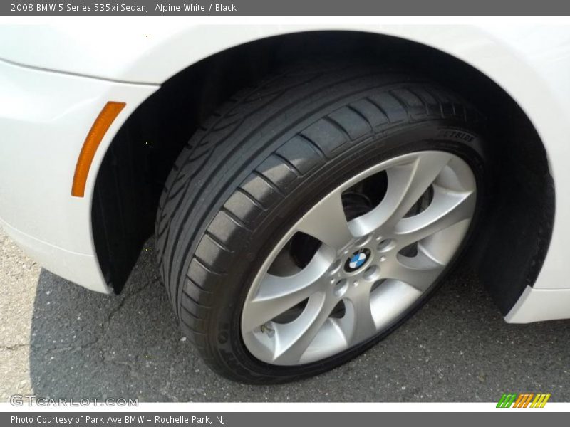Alpine White / Black 2008 BMW 5 Series 535xi Sedan
