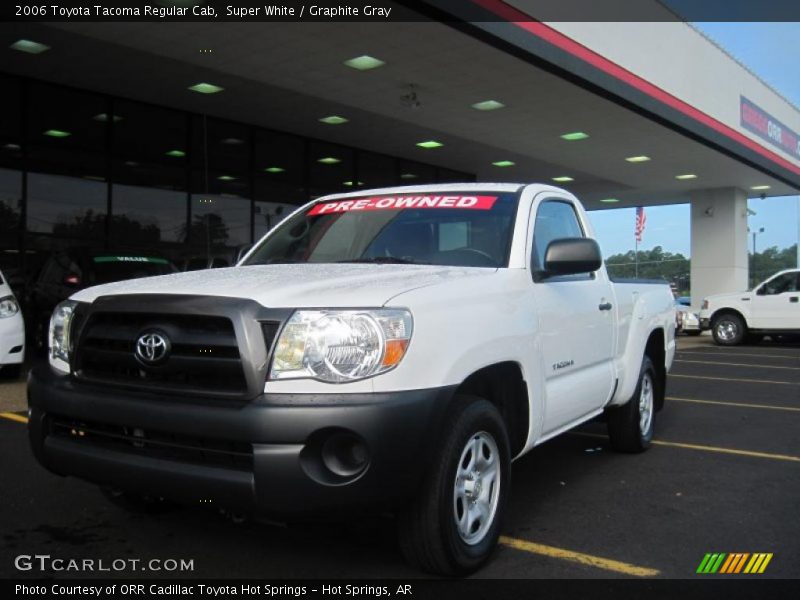 Super White / Graphite Gray 2006 Toyota Tacoma Regular Cab