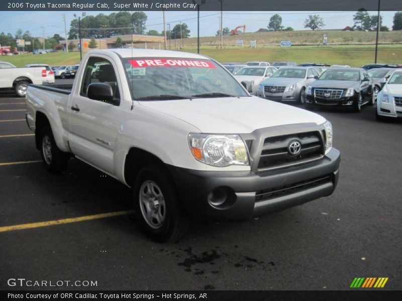 Super White / Graphite Gray 2006 Toyota Tacoma Regular Cab