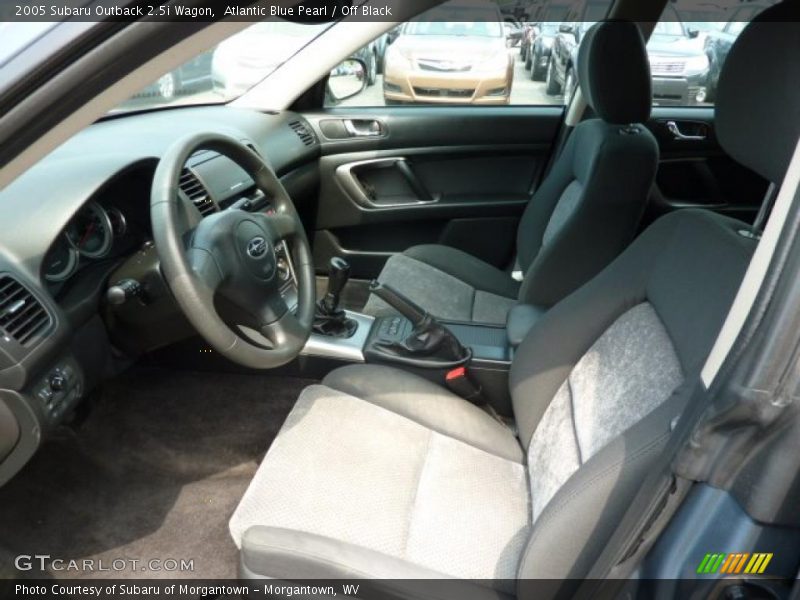 Atlantic Blue Pearl / Off Black 2005 Subaru Outback 2.5i Wagon