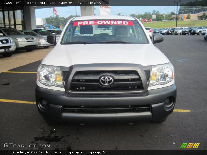 Super White / Graphite Gray 2006 Toyota Tacoma Regular Cab