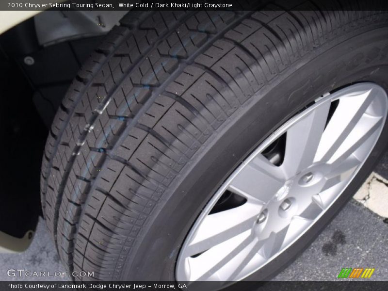 White Gold / Dark Khaki/Light Graystone 2010 Chrysler Sebring Touring Sedan