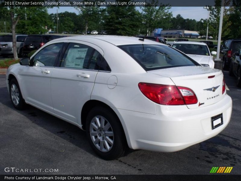 Stone White / Dark Khaki/Light Graystone 2010 Chrysler Sebring Touring Sedan