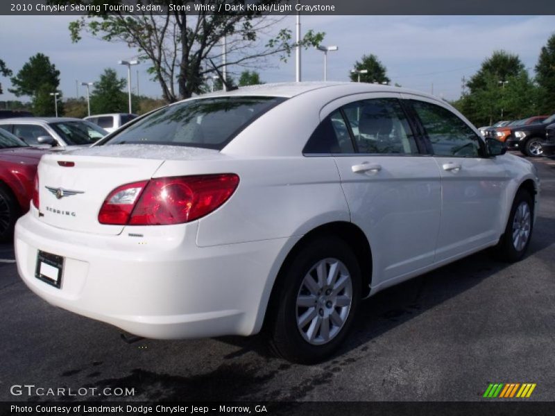 Stone White / Dark Khaki/Light Graystone 2010 Chrysler Sebring Touring Sedan