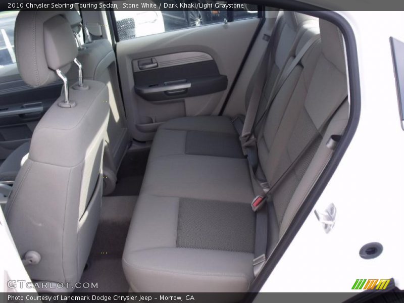 Stone White / Dark Khaki/Light Graystone 2010 Chrysler Sebring Touring Sedan