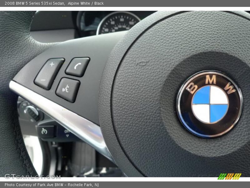 Alpine White / Black 2008 BMW 5 Series 535xi Sedan