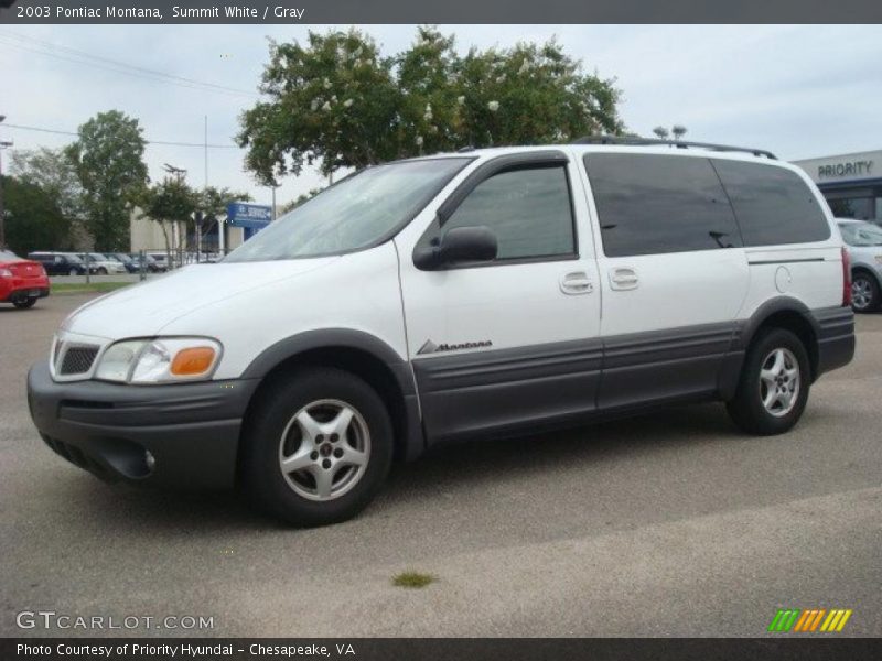 Summit White / Gray 2003 Pontiac Montana