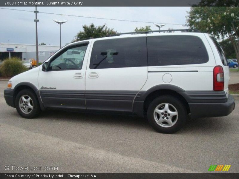 Summit White / Gray 2003 Pontiac Montana