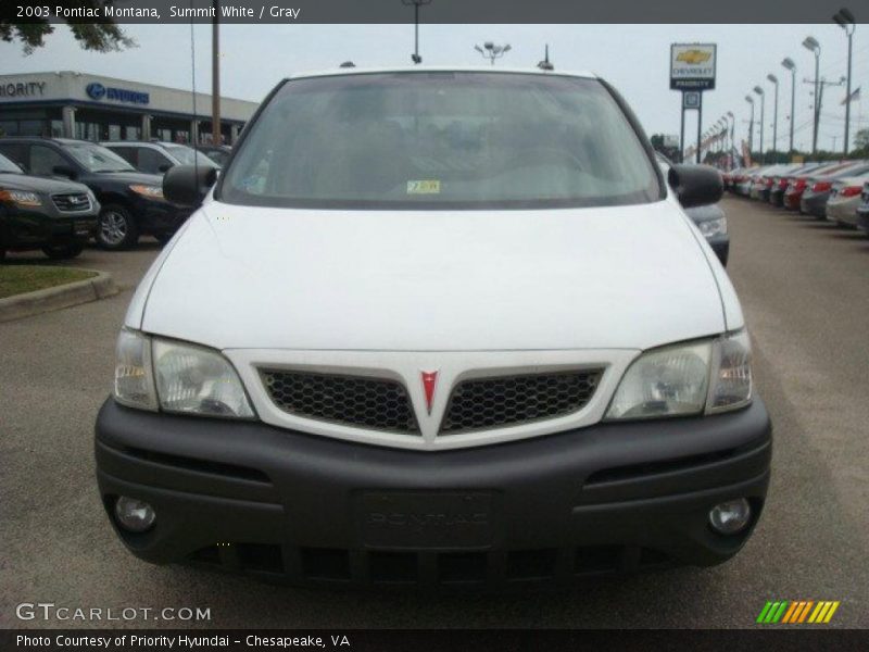 Summit White / Gray 2003 Pontiac Montana
