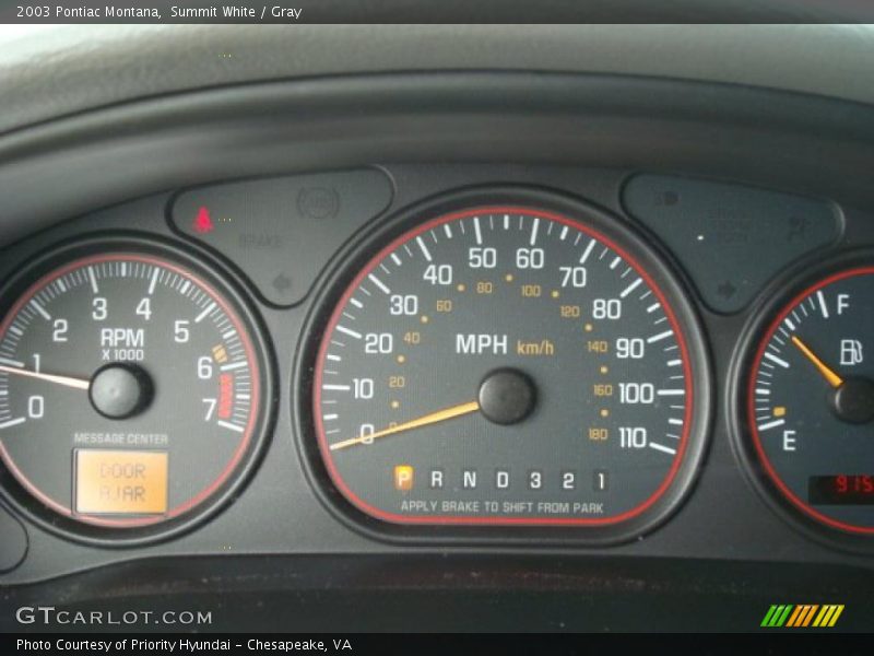 Summit White / Gray 2003 Pontiac Montana
