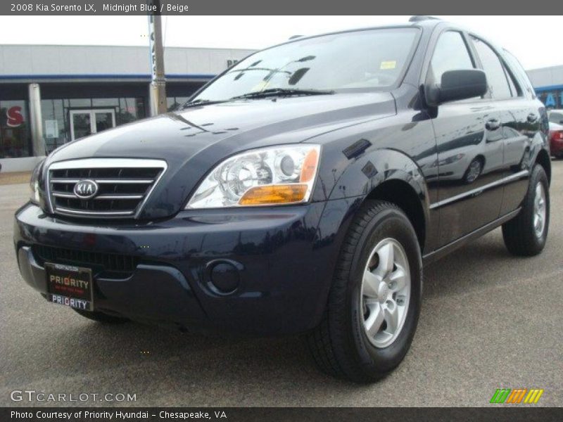 Midnight Blue / Beige 2008 Kia Sorento LX