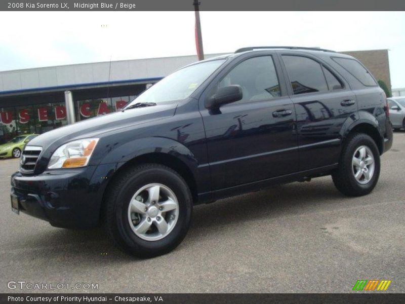 Midnight Blue / Beige 2008 Kia Sorento LX