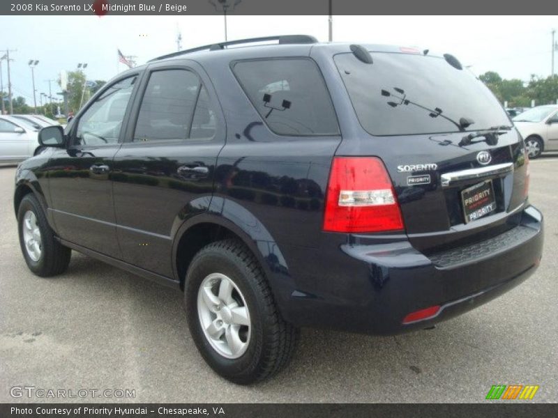 Midnight Blue / Beige 2008 Kia Sorento LX