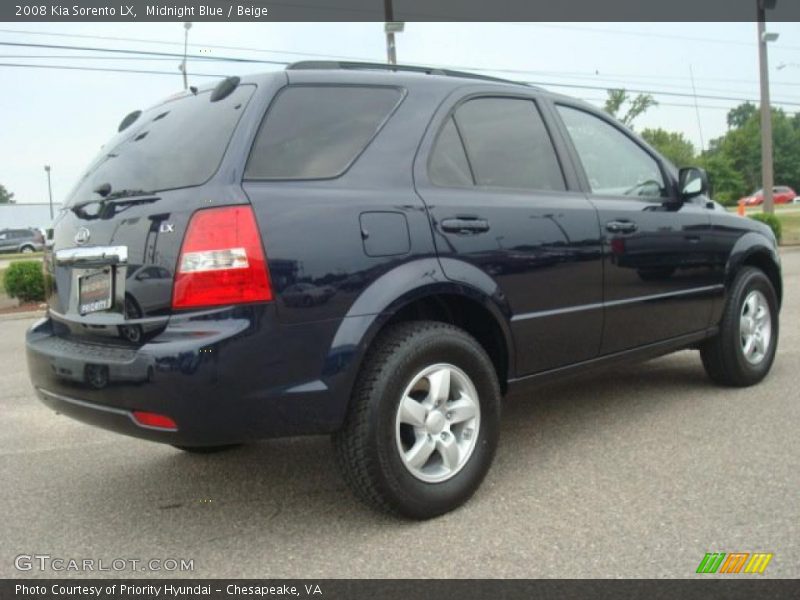 Midnight Blue / Beige 2008 Kia Sorento LX