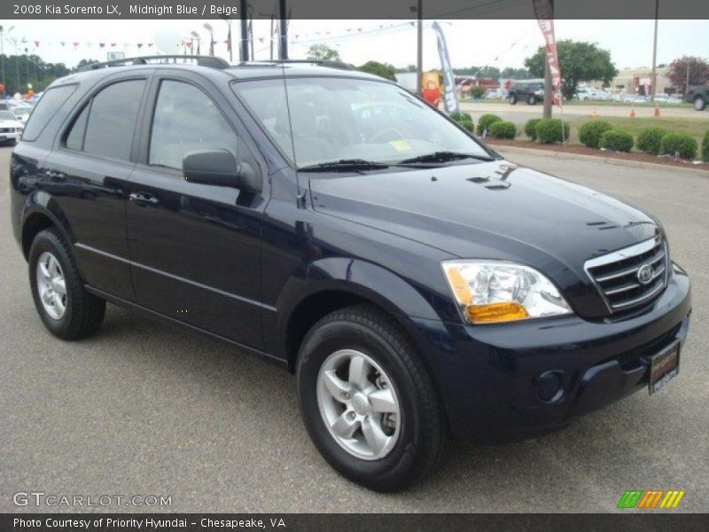 Midnight Blue / Beige 2008 Kia Sorento LX