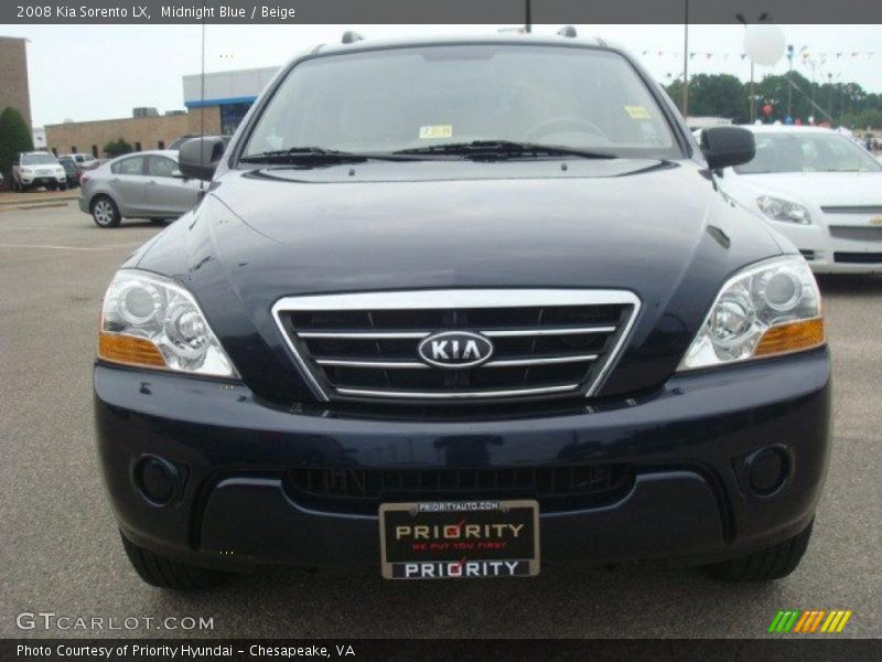 Midnight Blue / Beige 2008 Kia Sorento LX