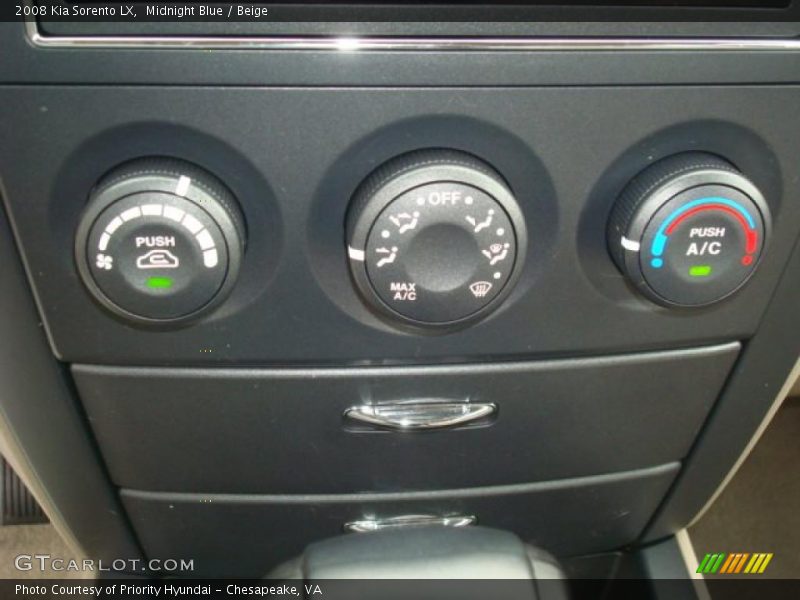Midnight Blue / Beige 2008 Kia Sorento LX