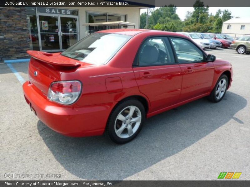 San Remo Red / Anthracite Black 2006 Subaru Impreza 2.5i Sedan