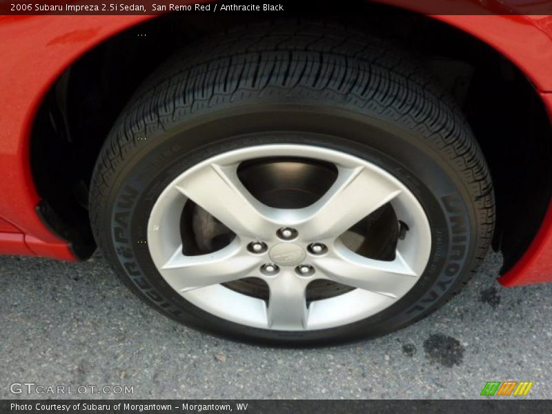San Remo Red / Anthracite Black 2006 Subaru Impreza 2.5i Sedan
