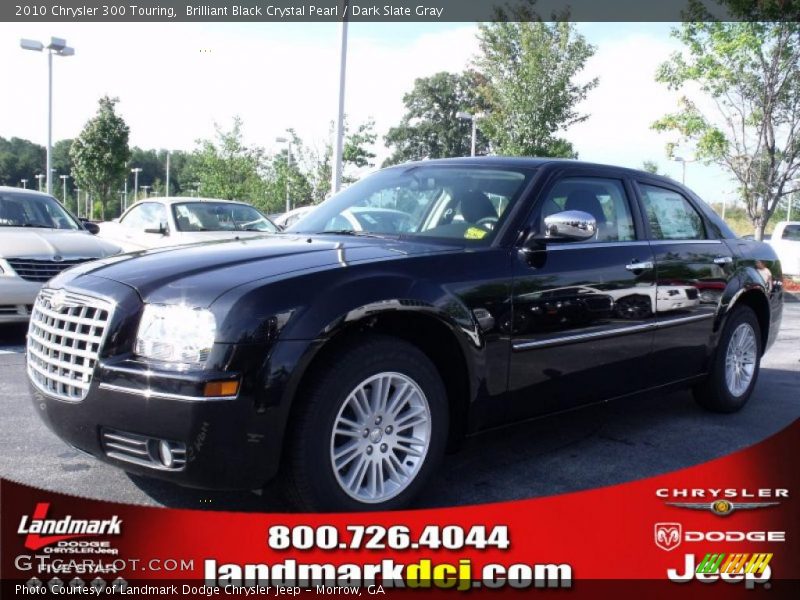 Brilliant Black Crystal Pearl / Dark Slate Gray 2010 Chrysler 300 Touring