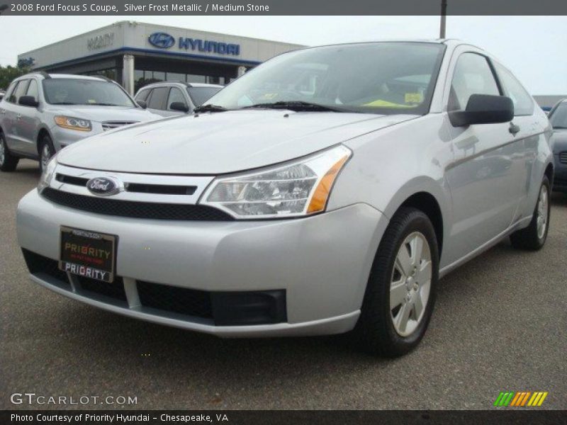 Silver Frost Metallic / Medium Stone 2008 Ford Focus S Coupe