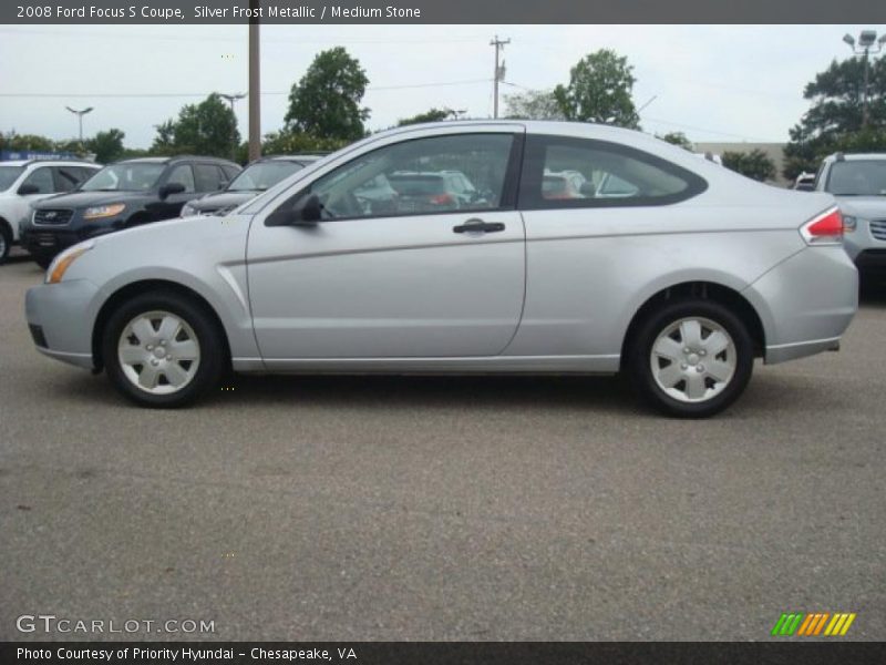 Silver Frost Metallic / Medium Stone 2008 Ford Focus S Coupe