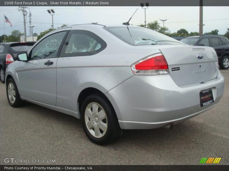 Silver Frost Metallic / Medium Stone 2008 Ford Focus S Coupe