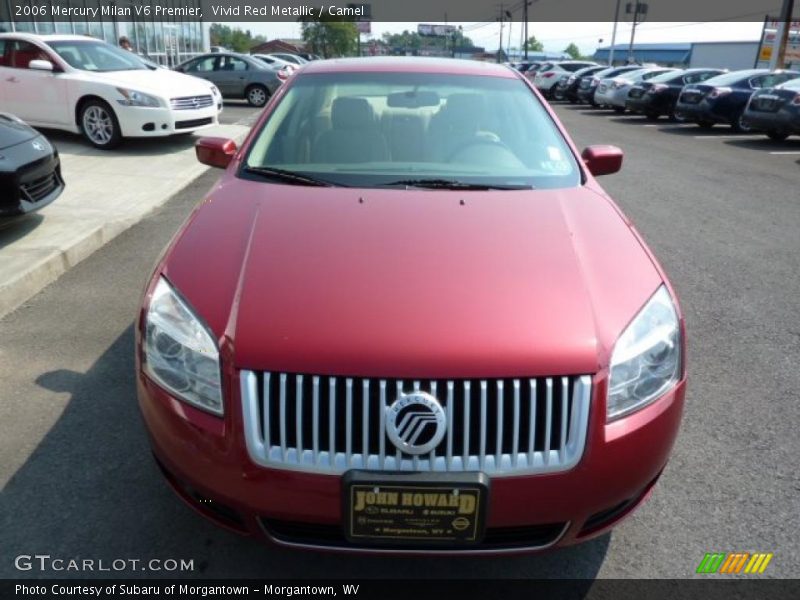 Vivid Red Metallic / Camel 2006 Mercury Milan V6 Premier