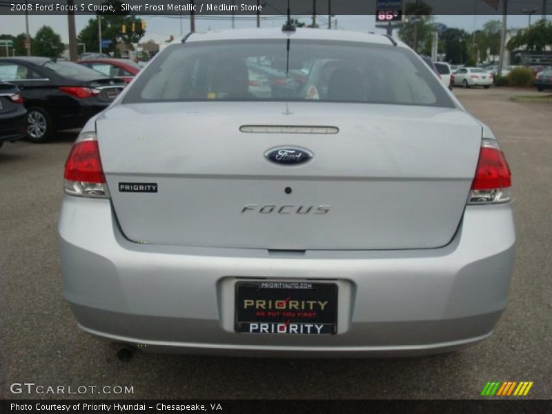 Silver Frost Metallic / Medium Stone 2008 Ford Focus S Coupe