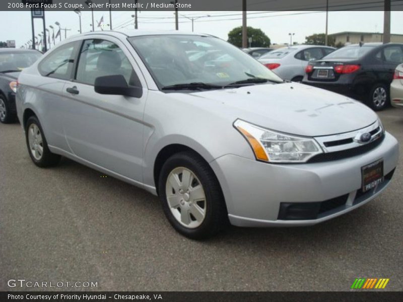 Silver Frost Metallic / Medium Stone 2008 Ford Focus S Coupe