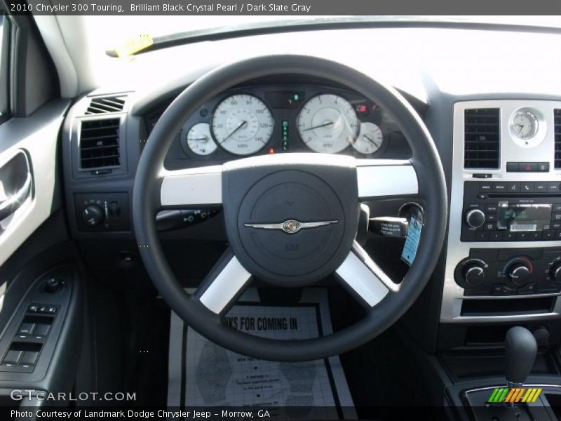 Brilliant Black Crystal Pearl / Dark Slate Gray 2010 Chrysler 300 Touring